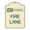 Signmission Delaware No Parking Fire Lane Heavy-Gauge Aluminum Architectural Sign, 24" x 18", TG-1824-24195 A-DES-TG-1824-24195 - alternate 1